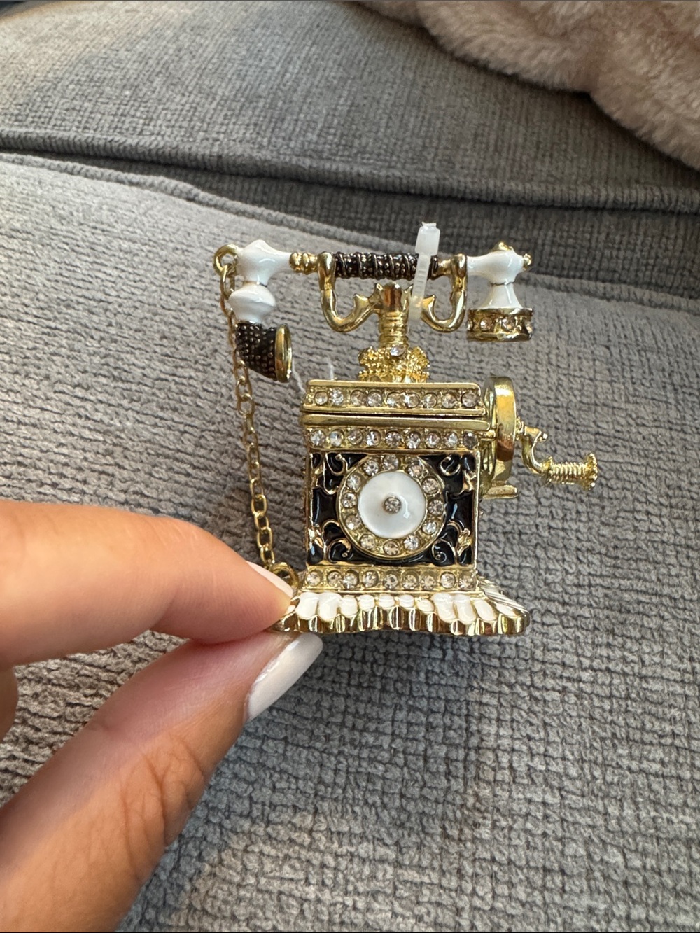 Vintage Telephone Desk Trinket